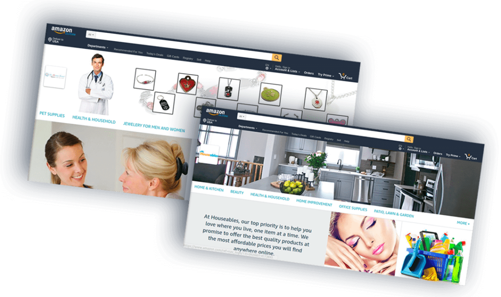 amazon storefront design